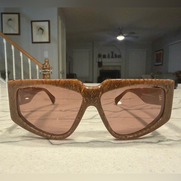 Max Mara MM0125 GLIMPSE6 Textured Havana Brown Oversized Sunglasses 58mm NWOT main image 8